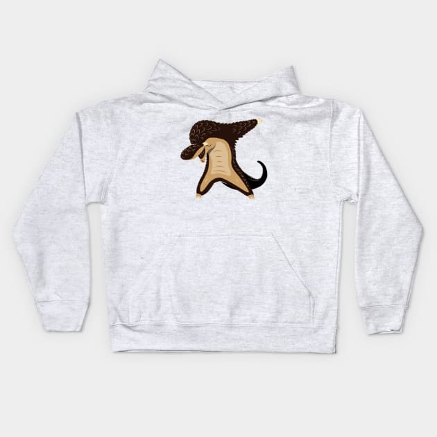 Dabbing Pangolin - Love Endangered Pangolins Kids Hoodie by propellerhead